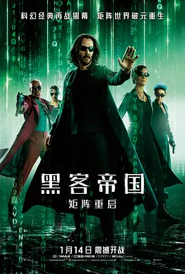 黑客帝国：矩阵重启海报-八度影院